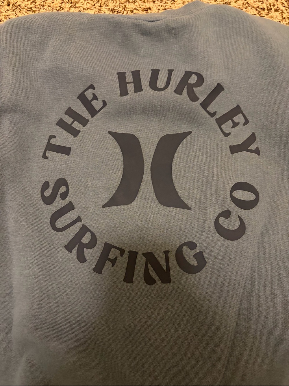 Hurley Men's Crewneck Sweatshirt in Slate Blue - Picture 6 of 6